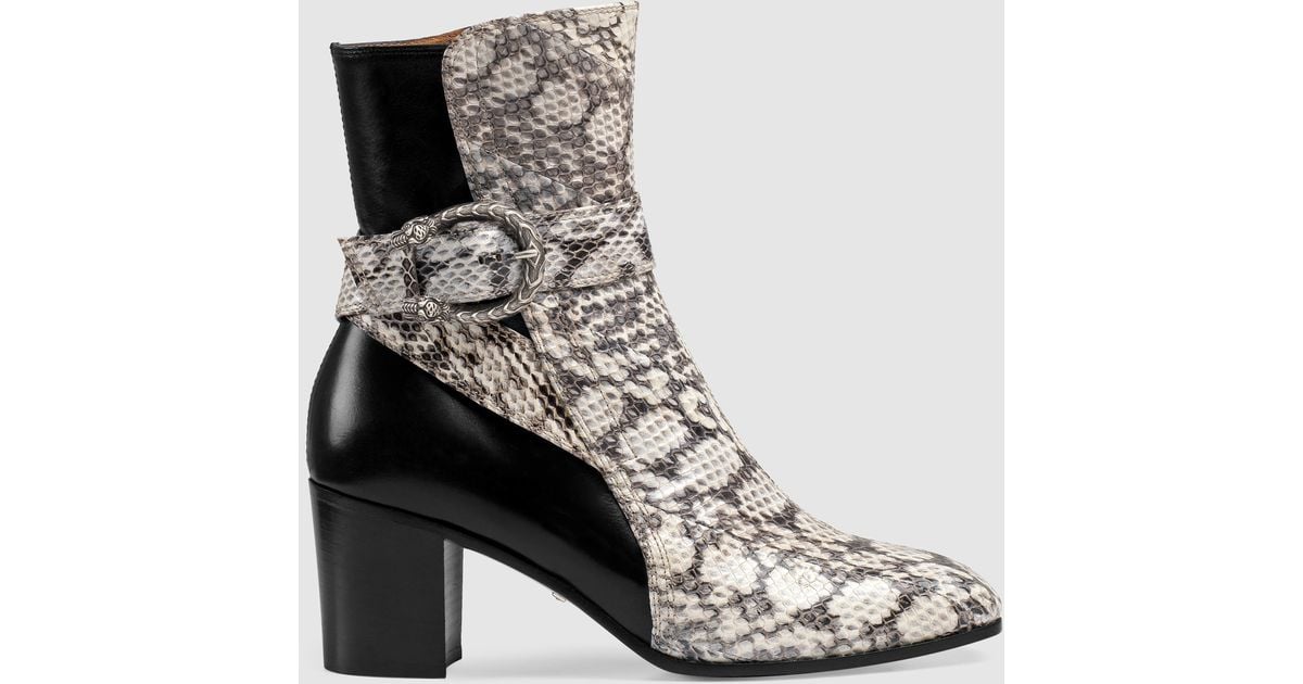 snake boots gucci